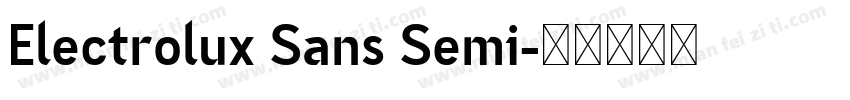 Electrolux Sans Semi字体转换
